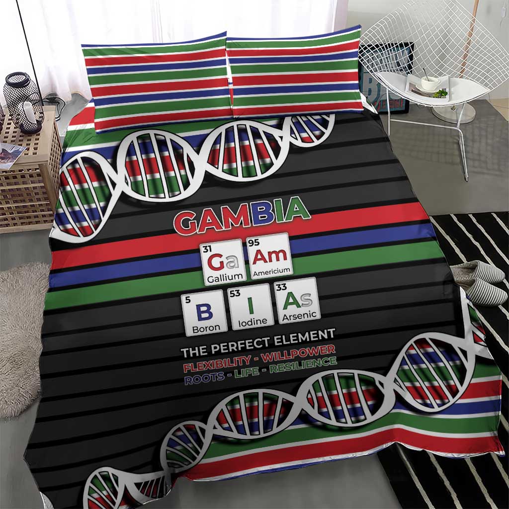 Gambia Bedding Set Perfect Periodic Element Of African - Wonder Print Shop