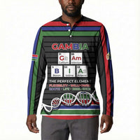 Gambia Button Sweatshirt Perfect Periodic Element Of African