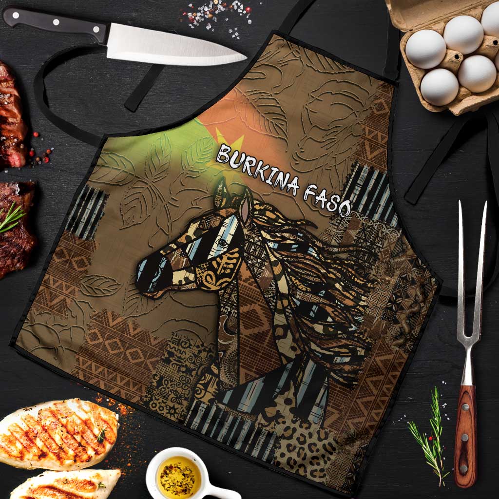 Burkina Faso Apron African Tribal Horse Patchwork Style - Wonder Print Shop