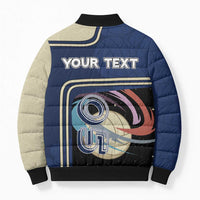 Custom Volleyball Bomber Puffer Jacket Astronaut Cosmic Spiker