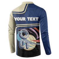 Custom Volleyball Button Sweatshirt Astronaut Cosmic Spiker