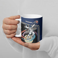 Custom Volleyball Ceramic Mug Astronaut Cosmic Spiker