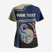 Custom Volleyball Scrub Top Astronaut Cosmic Spiker