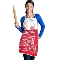 Poland Volleyball Apron Halftone Dot Style