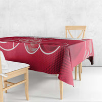 Poland Volleyball Tablecloth Halftone Dot Style