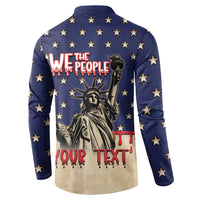 Personalized USA 4th Of July Button Sweatshirt We The People - Wonder Print Shop