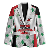Personalized Lebanon Independence Day Blazer Peace Dove Cedar Tree Pattern