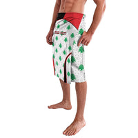 Personalized Lebanon Independence Day Lavalava Peace Dove Cedar Tree Pattern