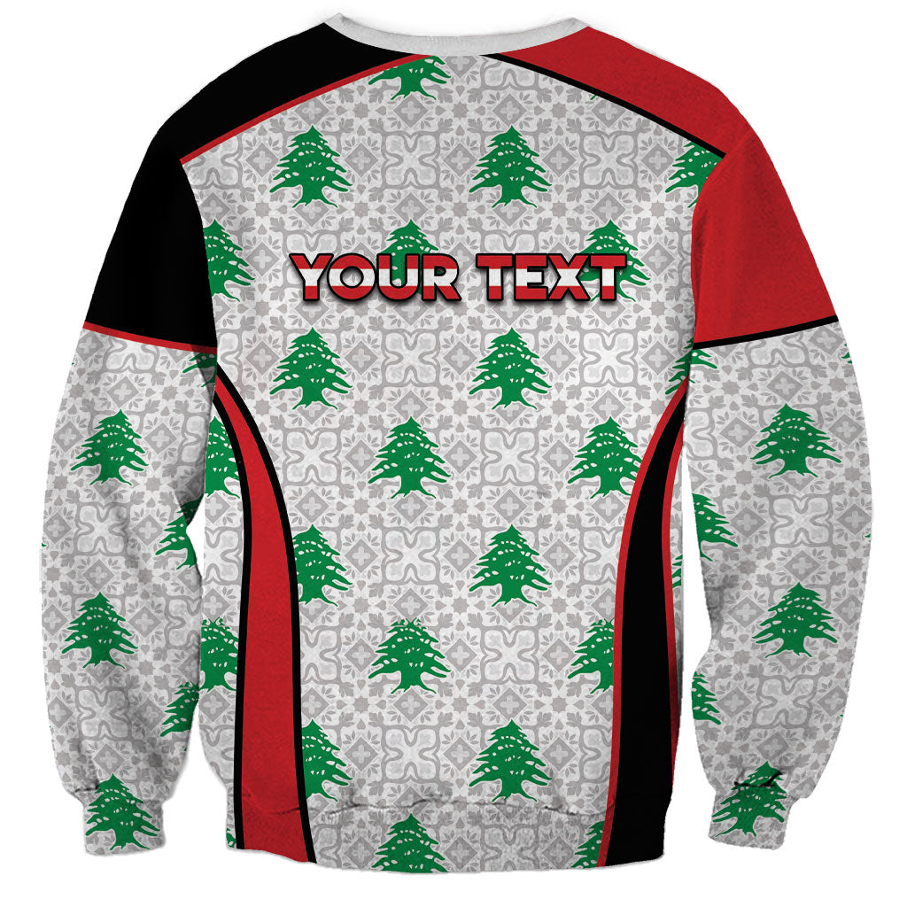 Personalized Lebanon Independence Day Sweatshirt Peace Dove Cedar Tree Pattern