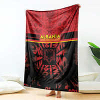 Albania Independence Day Blanket Double Headed Eagle 1912 Folk Pattern