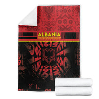 Albania Independence Day Blanket Double Headed Eagle 1912 Folk Pattern
