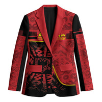 Personalized Albania Independence Day Blazer Double Headed Eagle 1912 Folk Pattern