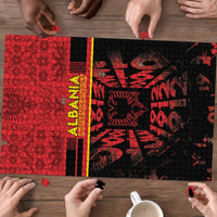 Albania Independence Day Puzzle Double Headed Eagle 1912 Folk Pattern