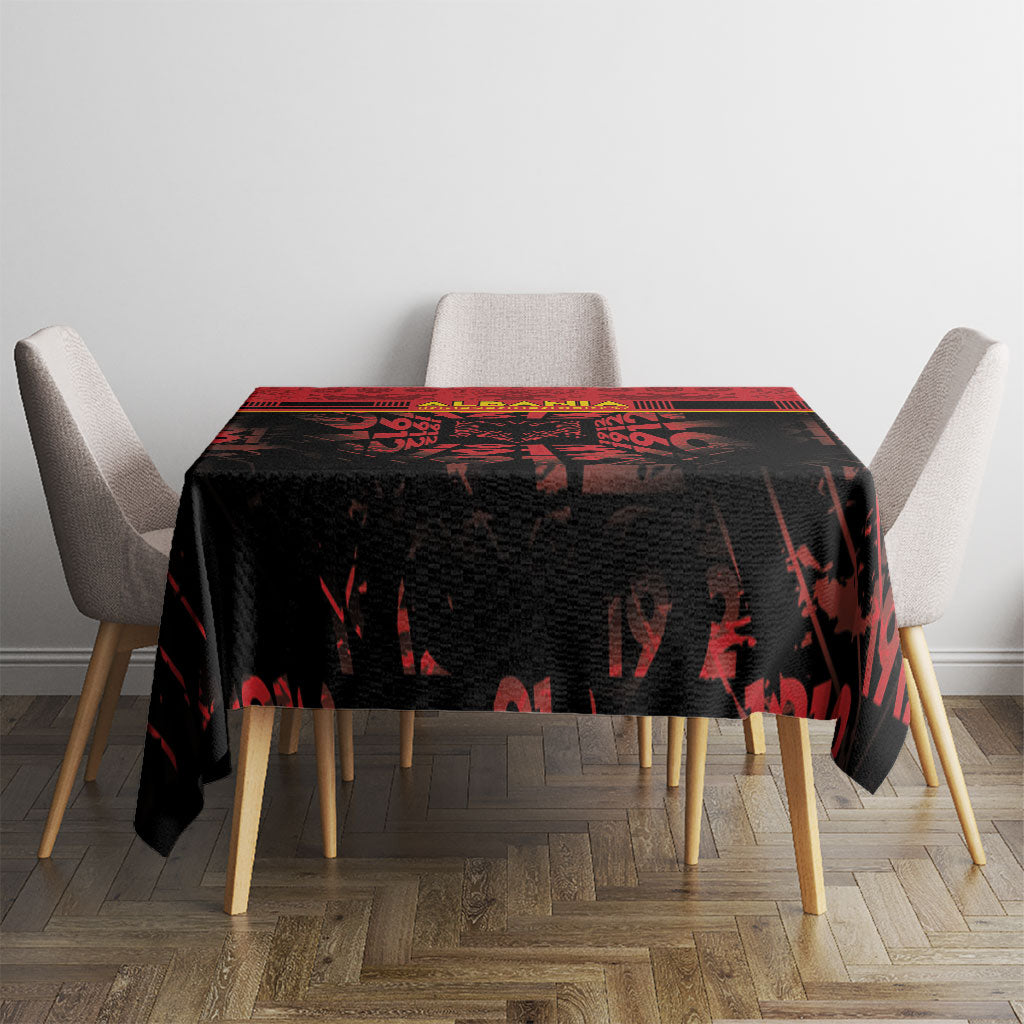 Albania Independence Day Tablecloth Double Headed Eagle 1912 Folk Pattern