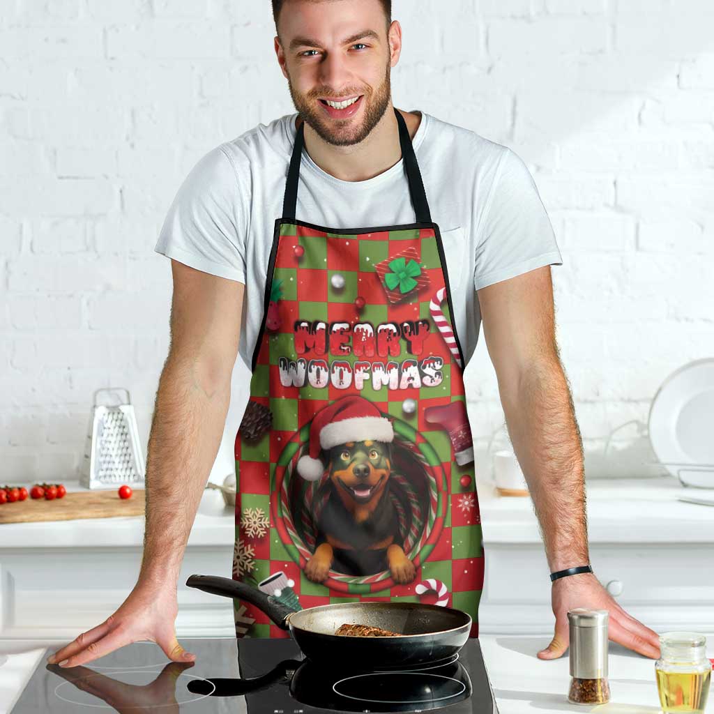 Rottweiler Christmas Apron Merry Woofmas - Wonder Print Shop