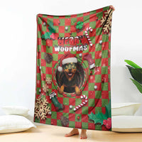 Rottweiler Christmas Blanket Merry Woofmas - Wonder Print Shop