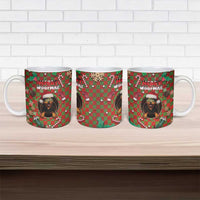 Rottweiler Christmas Ceramic Mug Merry Woofmas - Wonder Print Shop