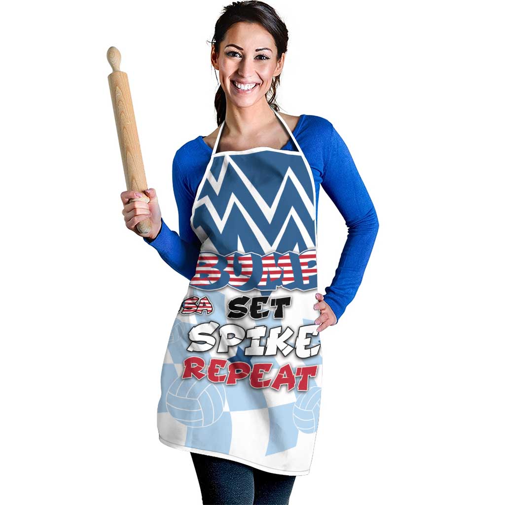 USA Volleyball Apron Bump Set Spike Repeat
