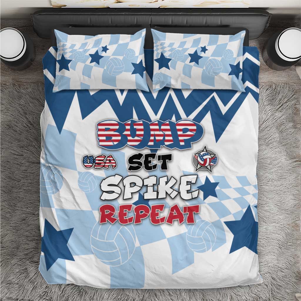 USA Volleyball Bedding Set Bump Set Spike Repeat