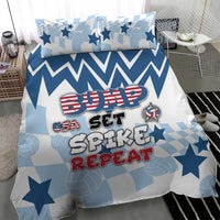 USA Volleyball Bedding Set Bump Set Spike Repeat