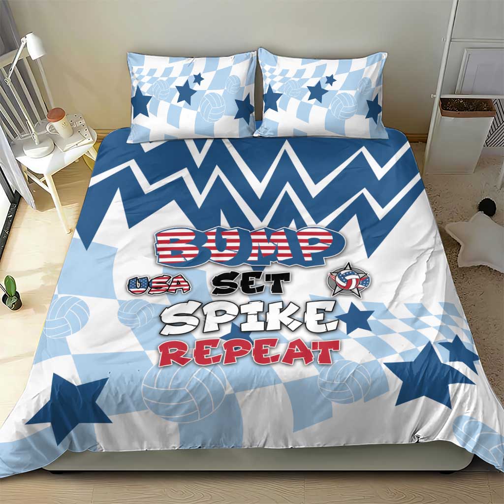 USA Volleyball Bedding Set Bump Set Spike Repeat