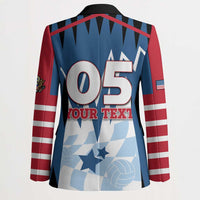 Custom USA Volleyball Blazer Bump Set Spike Repeat