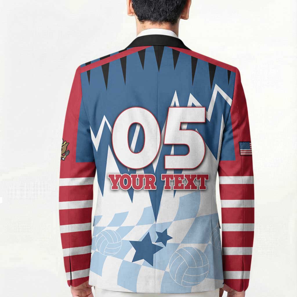 Custom USA Volleyball Blazer Bump Set Spike Repeat