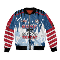 Custom USA Volleyball Bomber Jacket Bump Set Spike Repeat