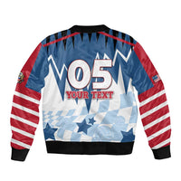 Custom USA Volleyball Bomber Jacket Bump Set Spike Repeat