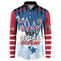 Custom USA Volleyball Button Sweatshirt Bump Set Spike Repeat