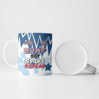 Custom USA Volleyball Ceramic Mug Bump Set Spike Repeat