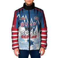Custom USA Volleyball Padded Jacket Bump Set Spike Repeat