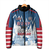 Custom USA Volleyball Padded Jacket Bump Set Spike Repeat