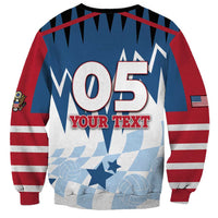 Custom USA Volleyball Sweatshirt Bump Set Spike Repeat