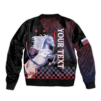 Personalized Slovenia Bomber Jacket The Lipizzaner Horse - Wonder Print Shop