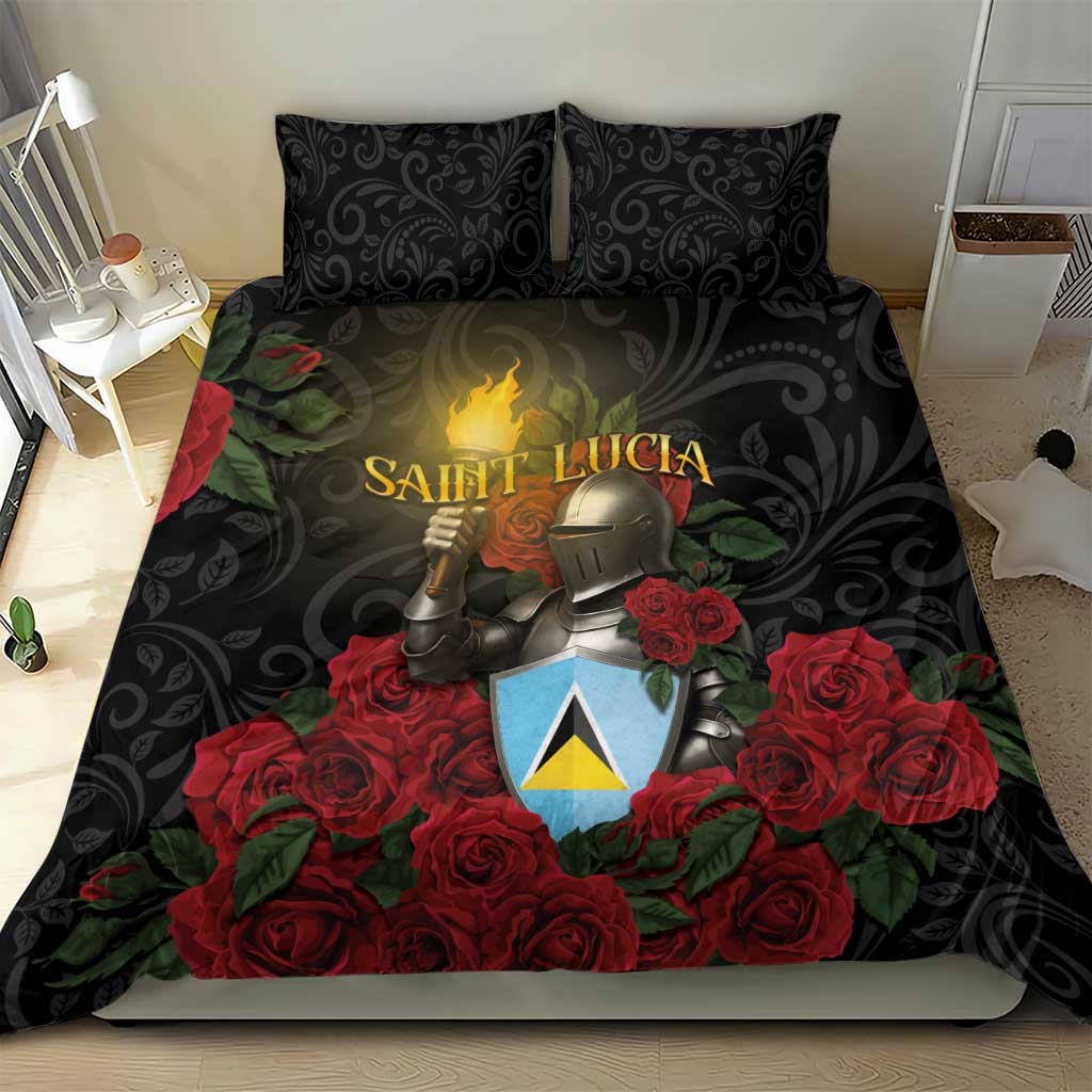 Saint Lucia Bedding Set Rose Iron Helmet - Wonder Print Shop