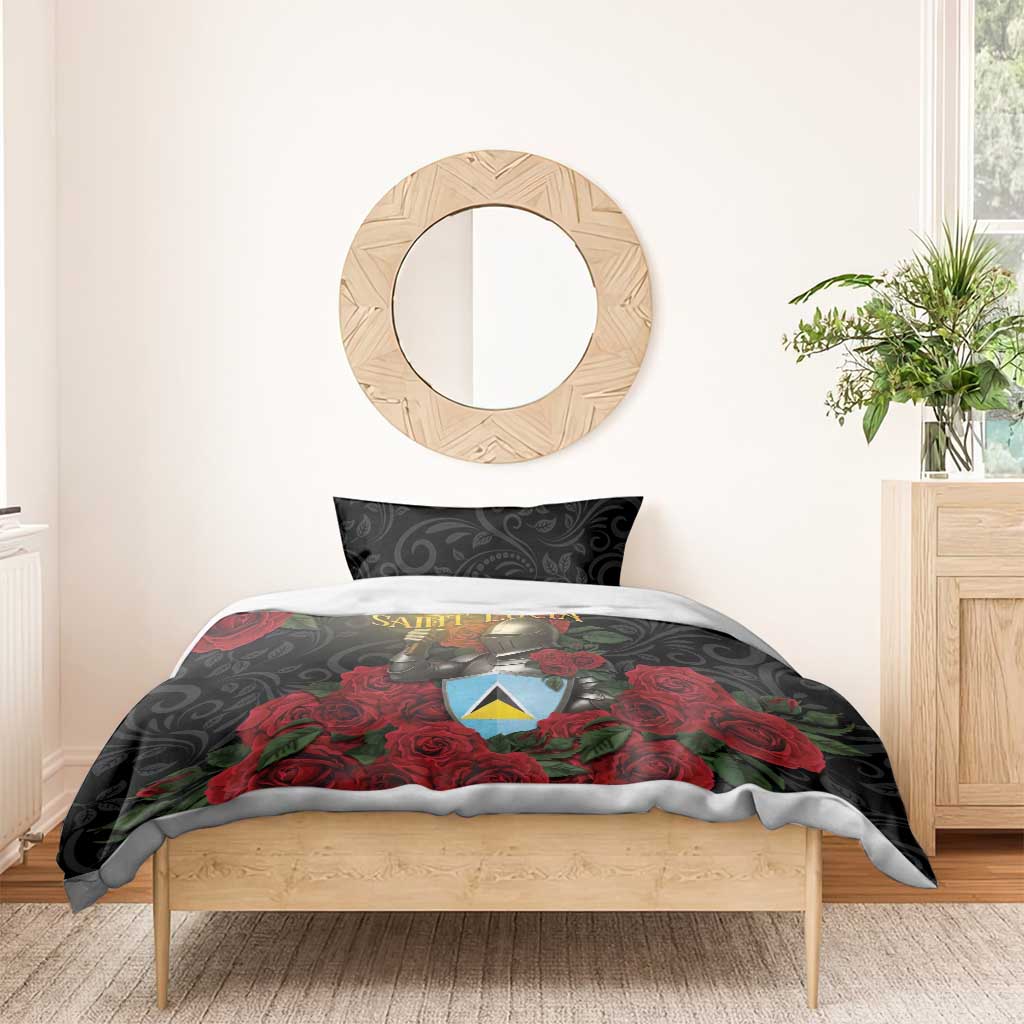 Saint Lucia Bedding Set Rose Iron Helmet - Wonder Print Shop