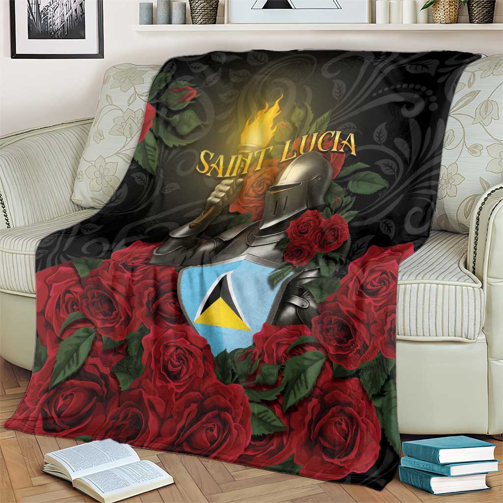 Saint Lucia Blanket Rose Iron Helmet - Wonder Print Shop