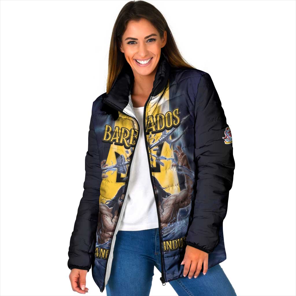 Personalized Barbados Padded Jacket Pride And Industry - Wonder Print Shop
