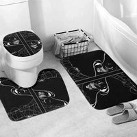 Skull Cowboy Bathroom Set Western Yoke Style - Wonder Print Shop