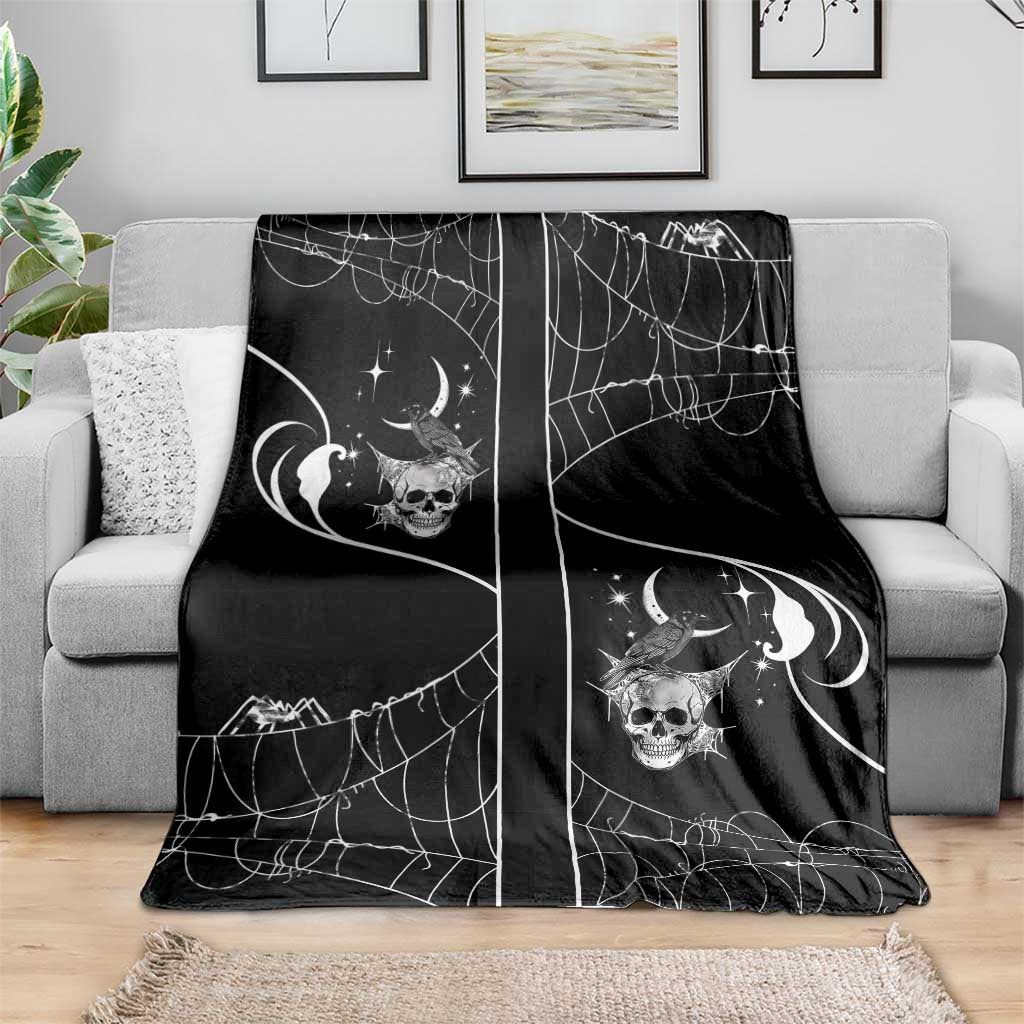Skull Cowboy Blanket Western Yoke Style - Wonder Print Shop
