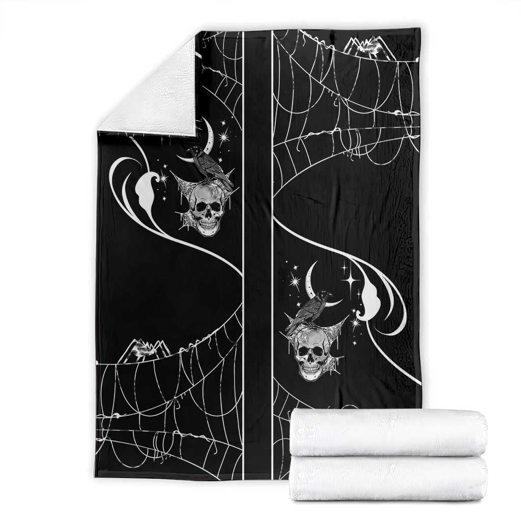 Skull Cowboy Blanket Western Yoke Style - Wonder Print Shop