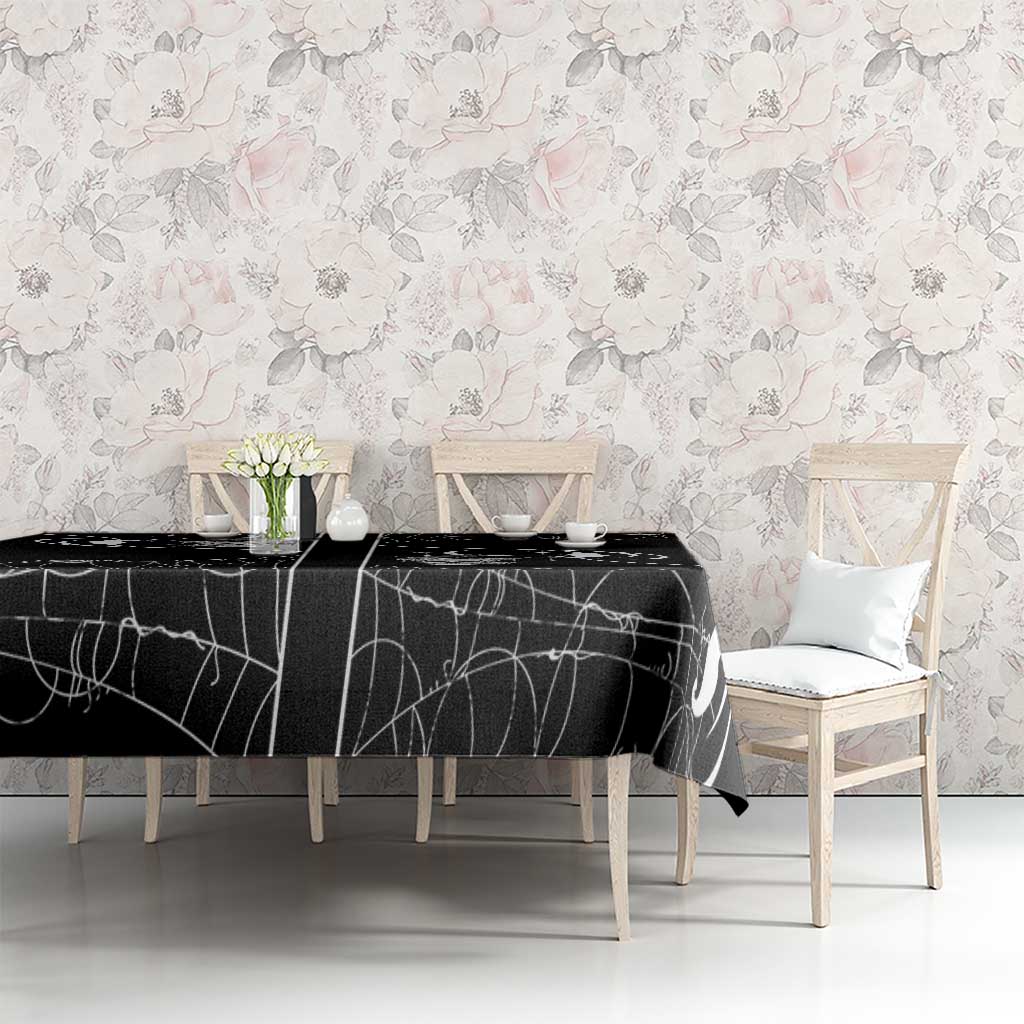 Skull Cowboy Tablecloth Western Yoke Style - Wonder Print Shop