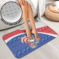 Cape Verde Christmas Bathroom Set Black Santa Clause With The Manatee - Wonder Print Shop