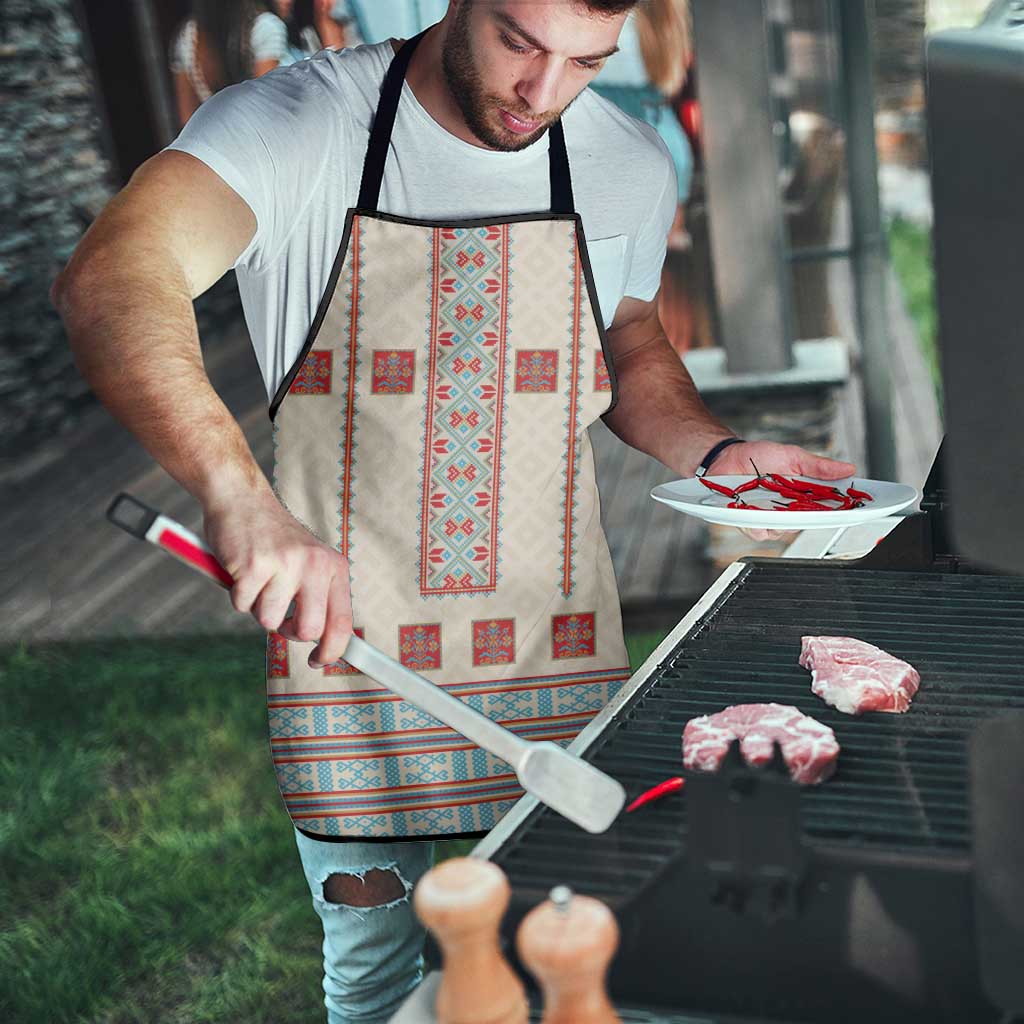 Lithuanian National Costume Apron Traditional Folk Pattern - Wonder Print Shop