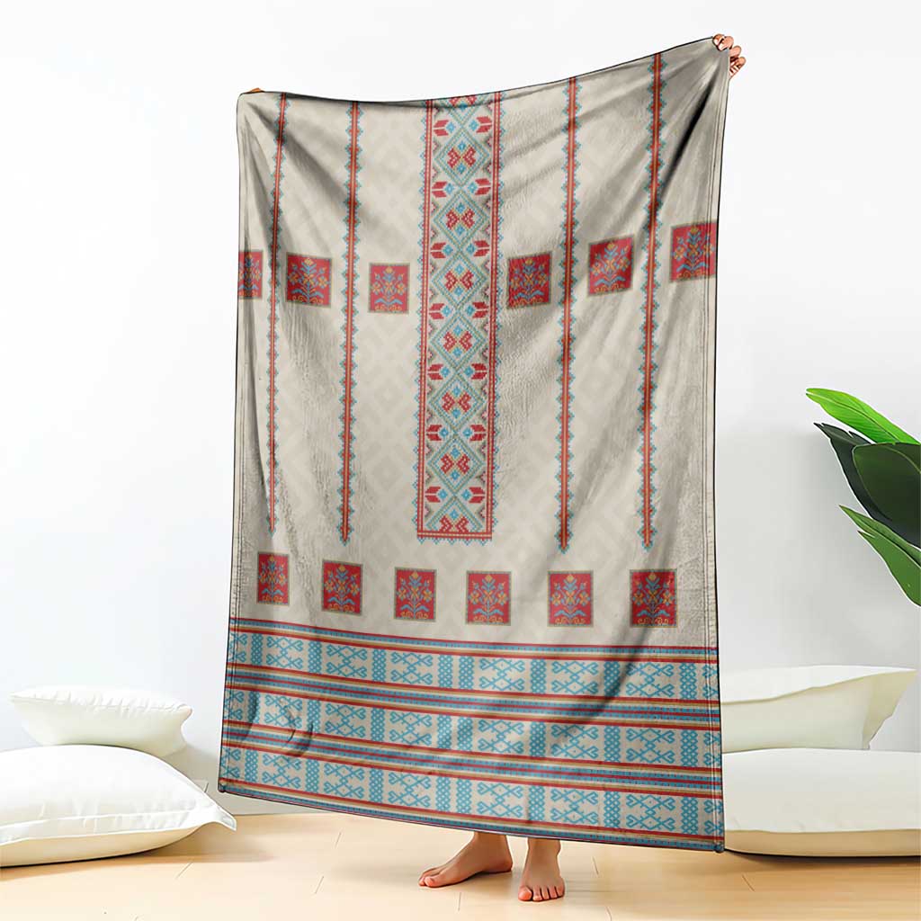 Lithuanian National Costume Blanket Traditional Folk Pattern - Wonder Print Shop