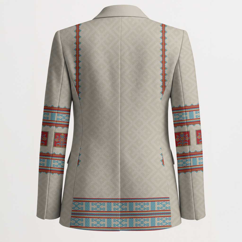 Lithuanian National Costume Blazer Traditional Folk Pattern - Wonder Print Shop