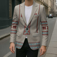 Lithuanian National Costume Blazer Traditional Folk Pattern - Wonder Print Shop