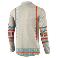 Lithuanian National Costume Button Sweatshirt Traditional Folk Pattern - Wonder Print Shop