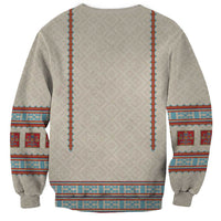 Lithuanian National Costume Sweatshirt Traditional Folk Pattern - Wonder Print Shop